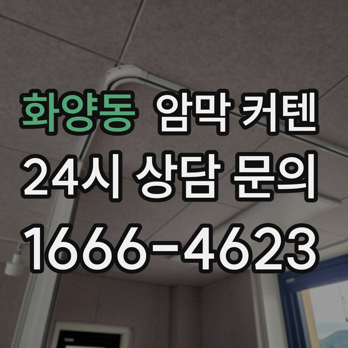 화양동 암막 커텐
