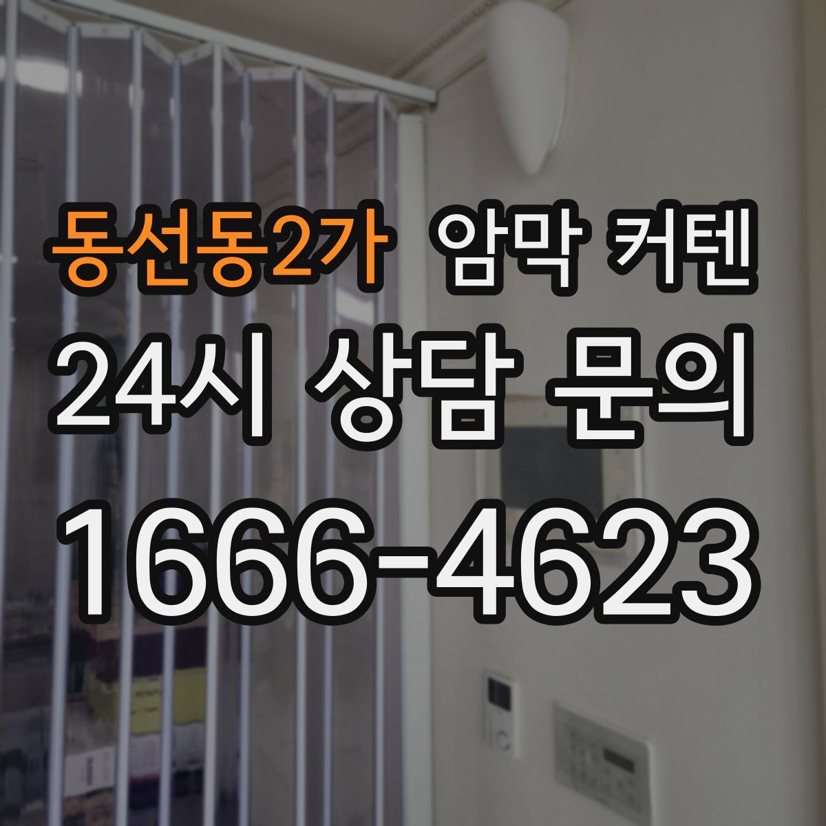 동선동2가 암막 커텐