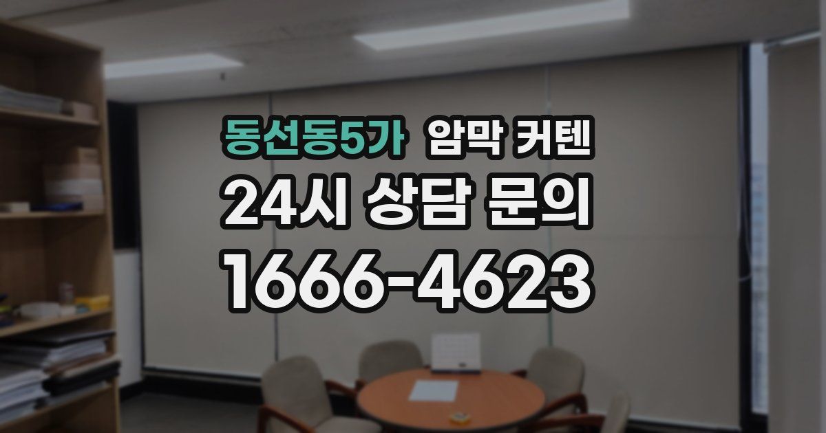 동선동5가 암막 커텐