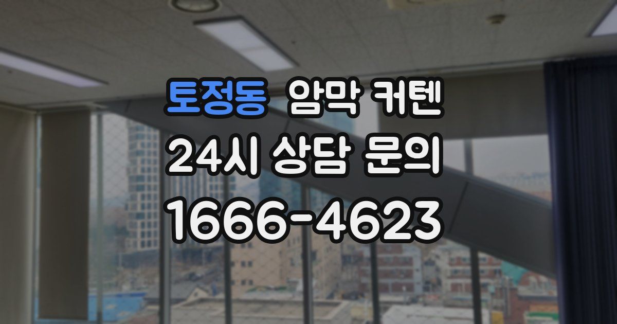 토정동 암막 커텐