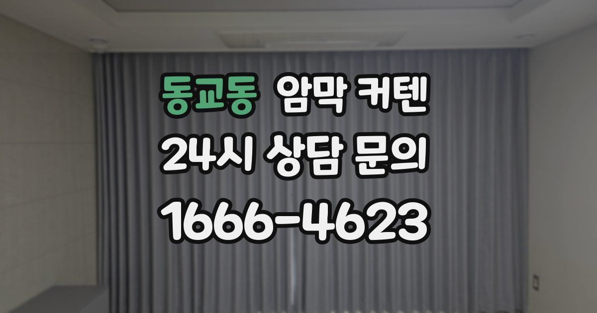 동교동 암막 커텐