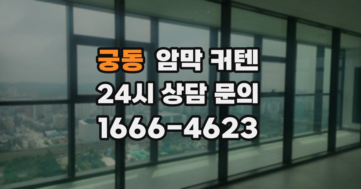 궁동 암막 커텐