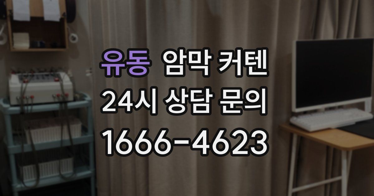 유동 암막 커텐