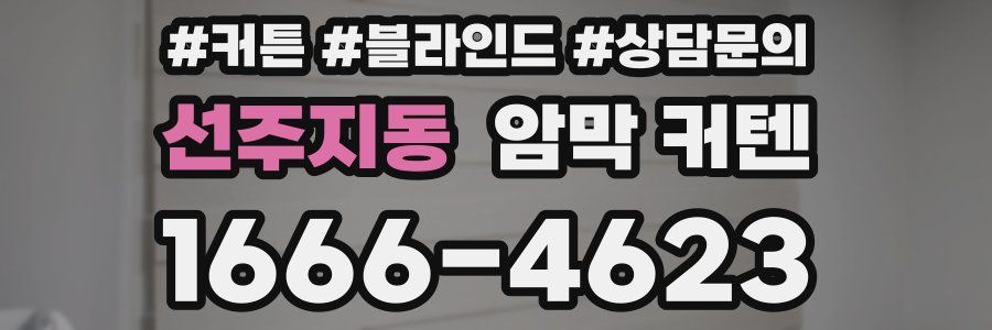 선주지동 암막 커텐