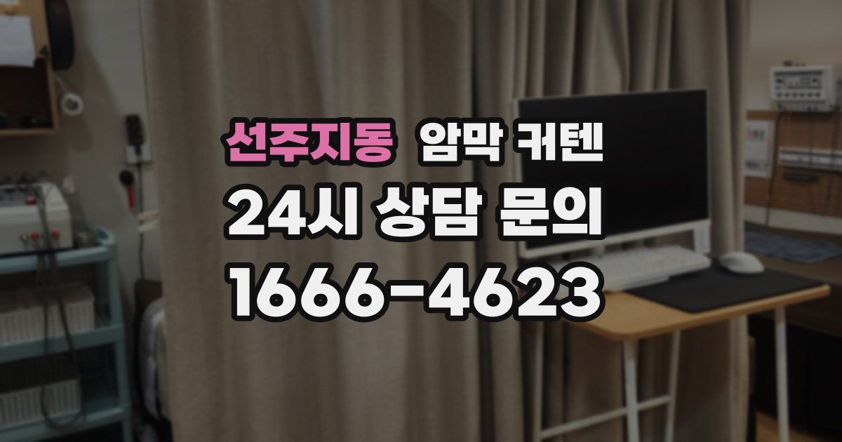 선주지동 암막 커텐