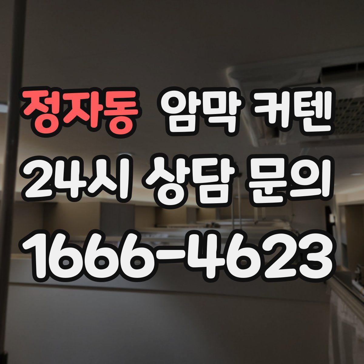 정자동 암막 커텐