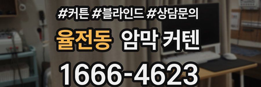 율전동 암막 커텐