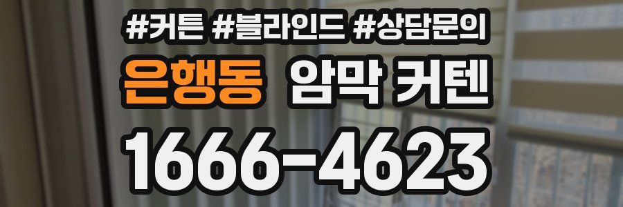 은행동 암막 커텐