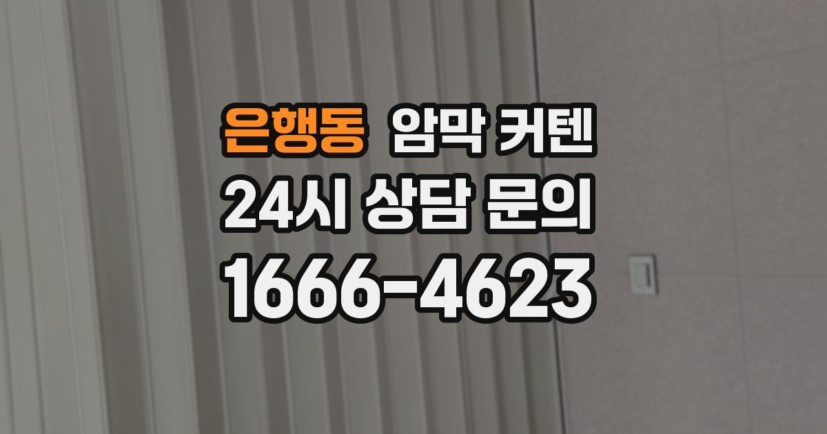 은행동 암막 커텐
