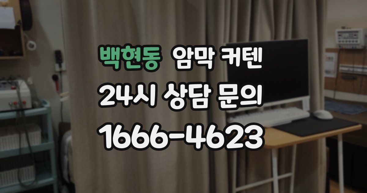 백현동 암막 커텐