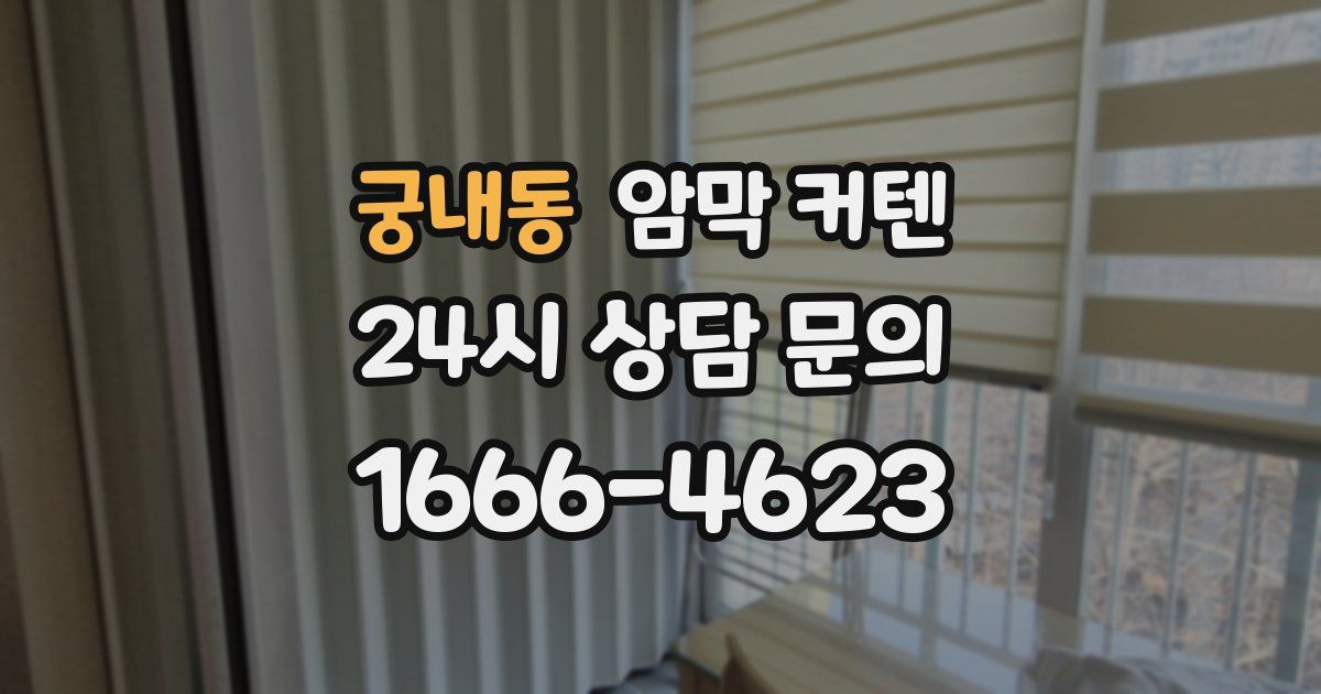 궁내동 암막 커텐