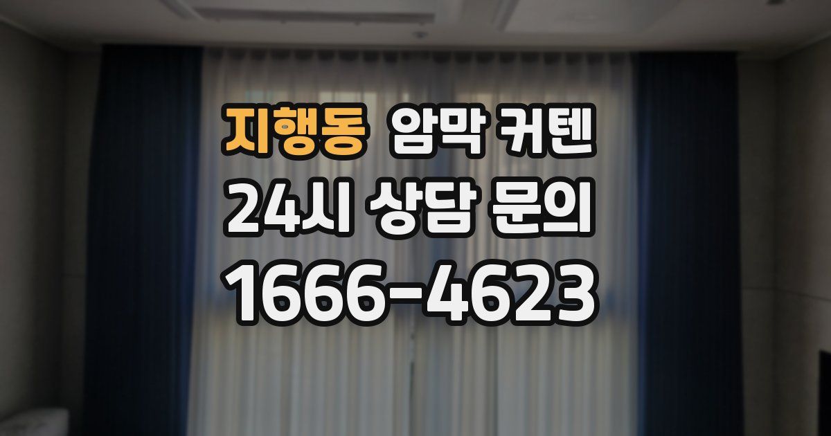 지행동 암막 커텐
