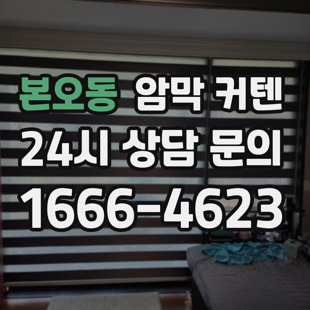 본오동 암막 커텐
