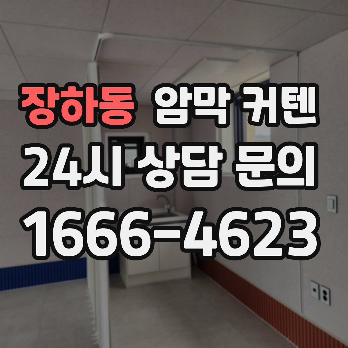 장하동 암막 커텐
