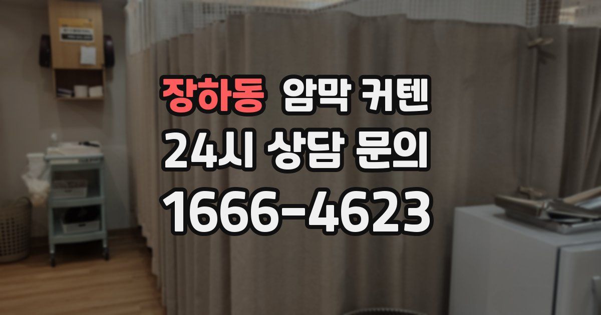 장하동 암막 커텐