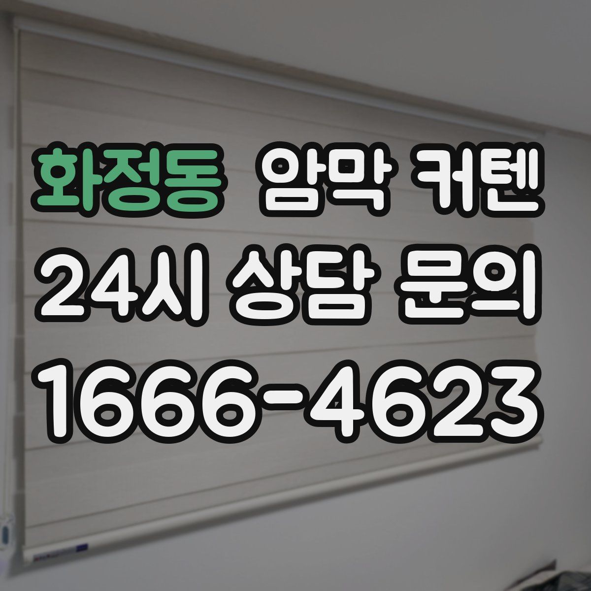 화정동 암막 커텐