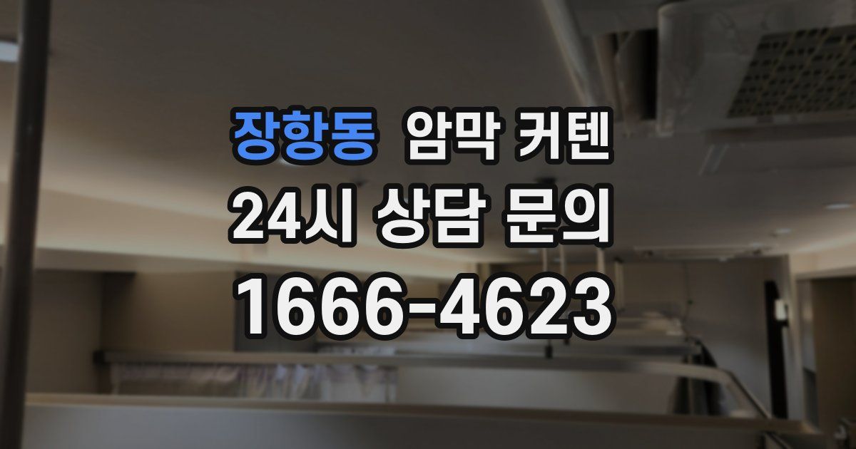 장항동 암막 커텐