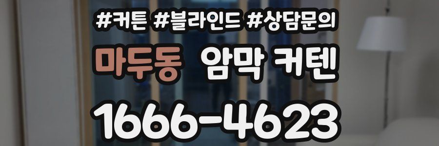 마두동 암막 커텐