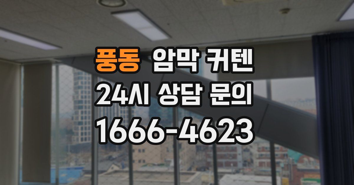 풍동 암막 커텐