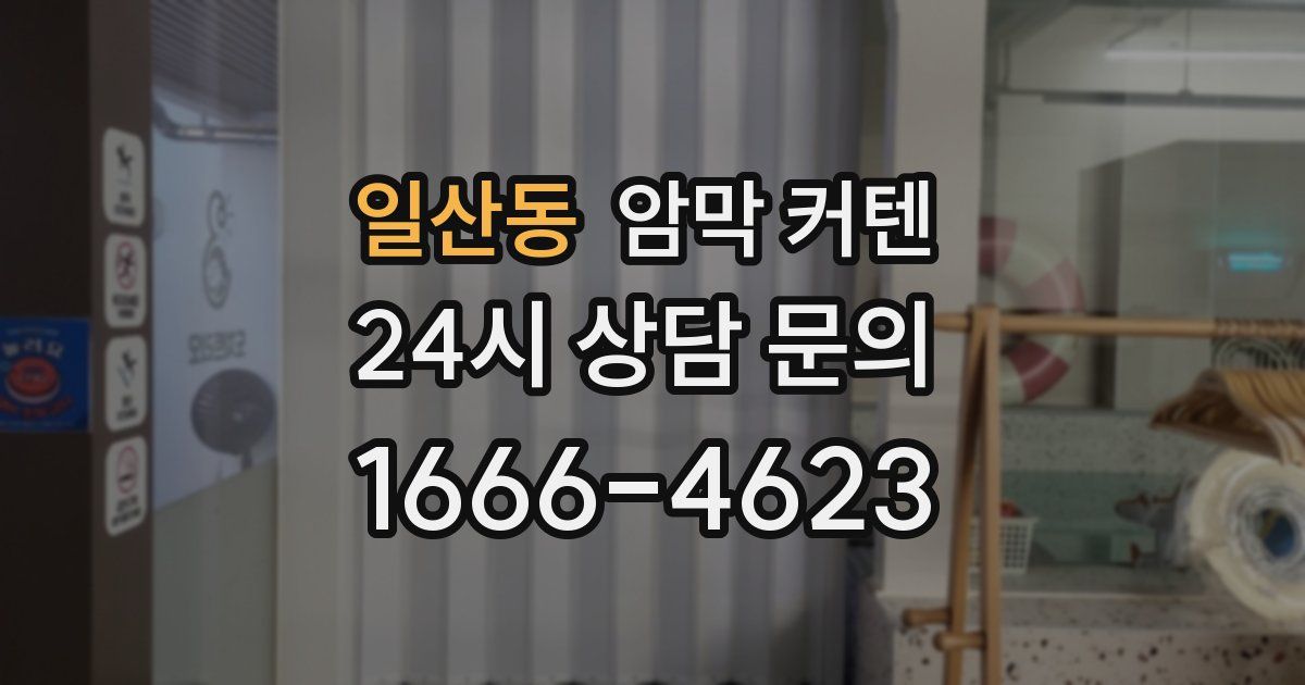 일산동 암막 커텐