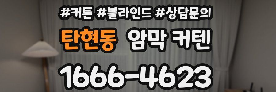 탄현동 암막 커텐