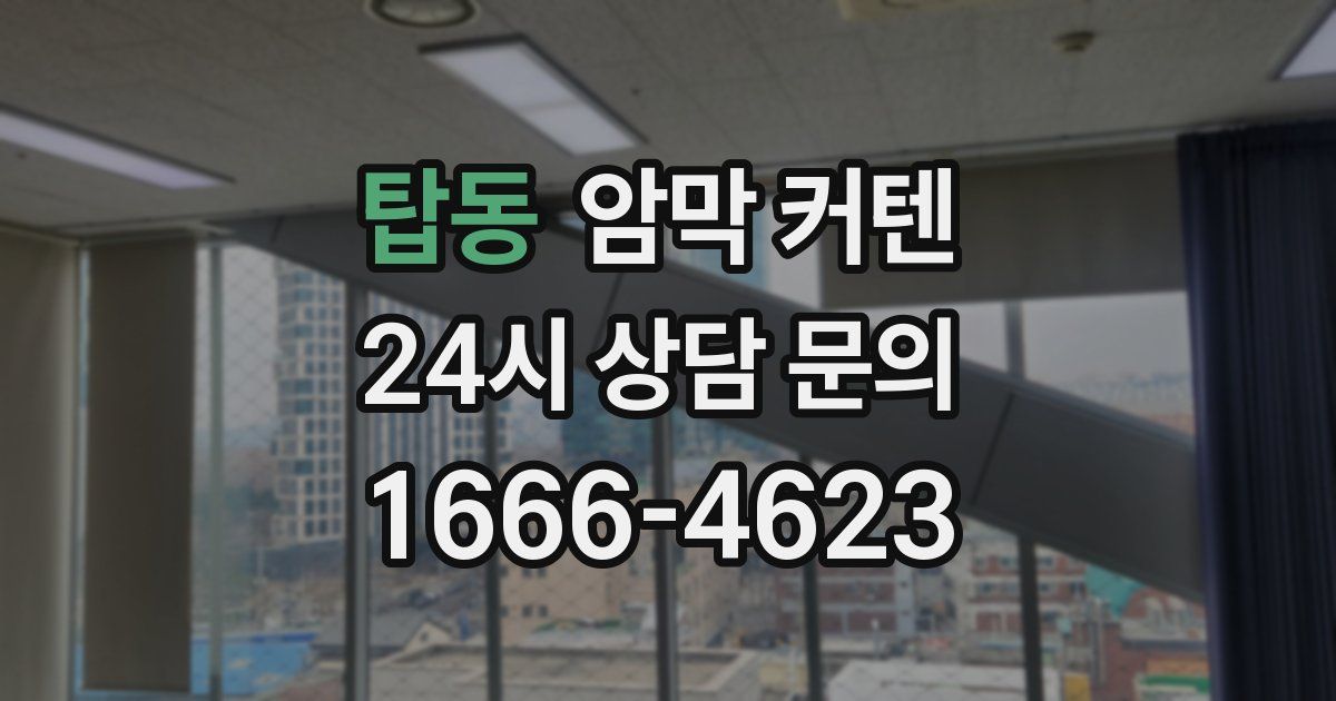 탑동 암막 커텐