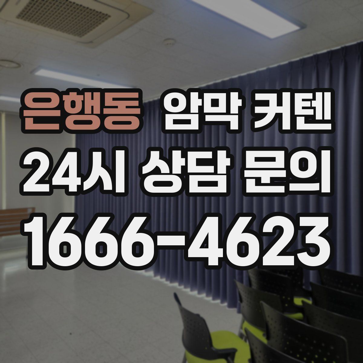 은행동 암막 커텐