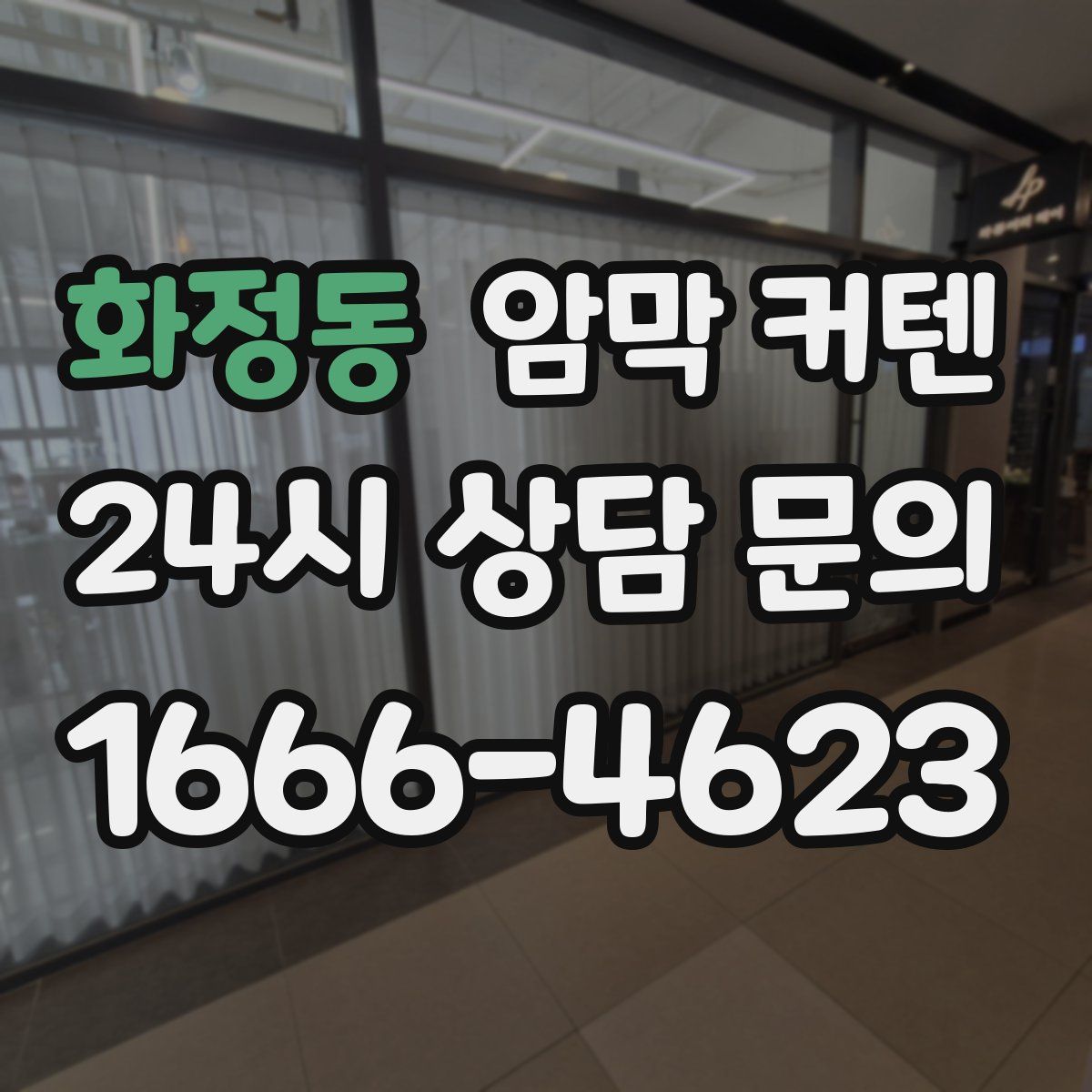 화정동 암막 커텐