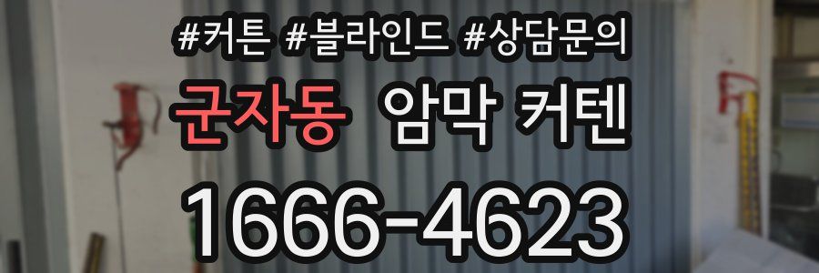 군자동 암막 커텐