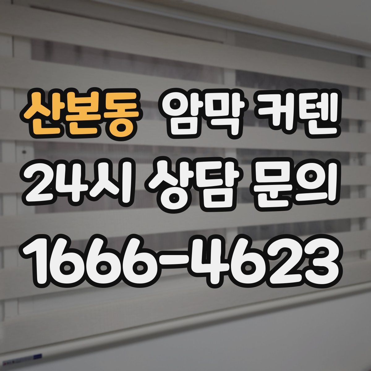 산본동 암막 커텐