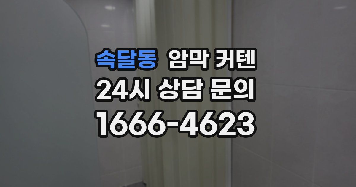 속달동 암막 커텐