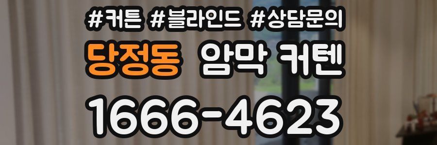 당정동 암막 커텐