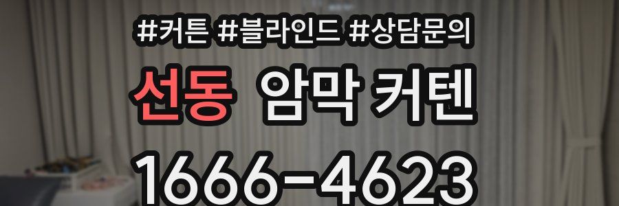 선동 암막 커텐