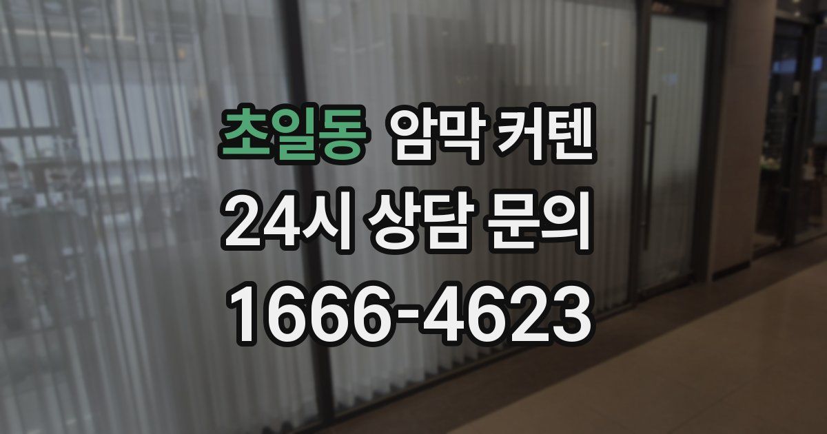 초일동 암막 커텐