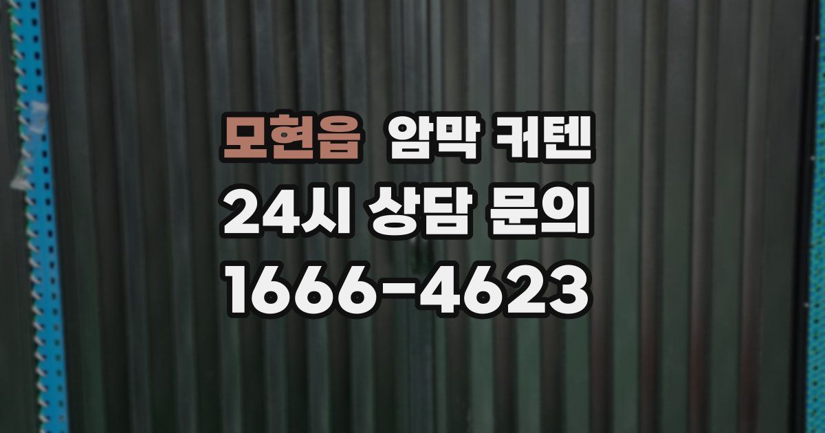 모현읍 암막 커텐