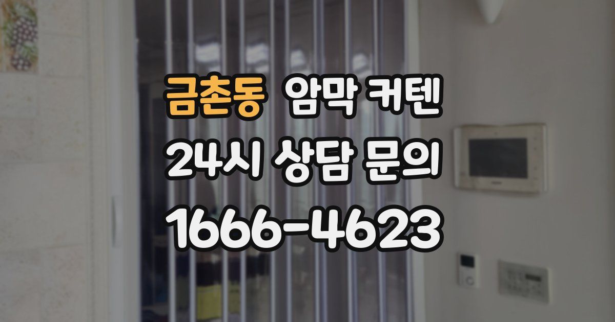 금촌동 암막 커텐