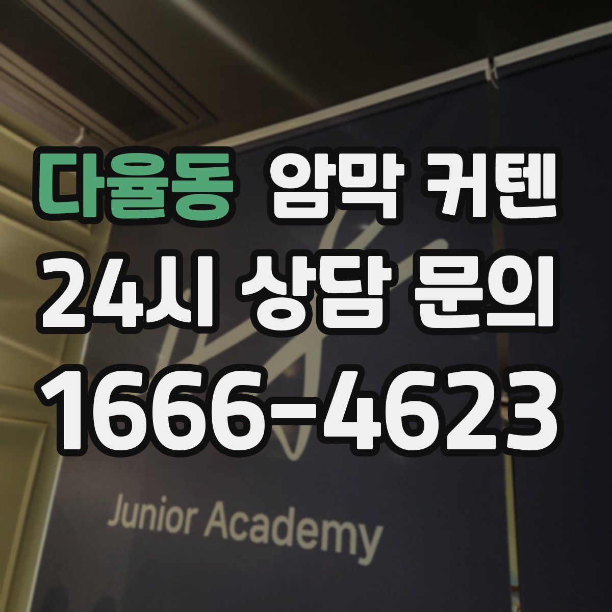 다율동 암막 커텐