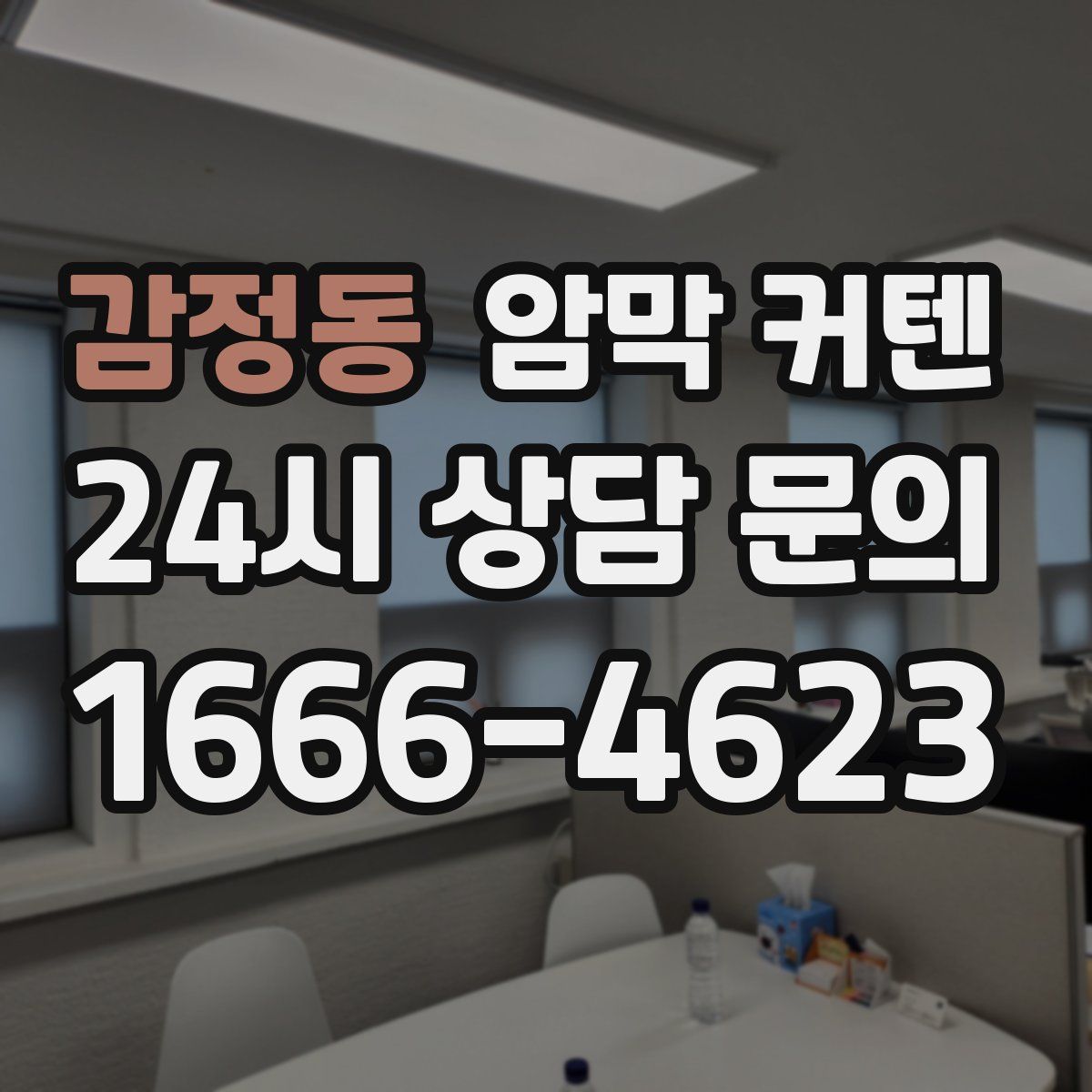 감정동 암막 커텐