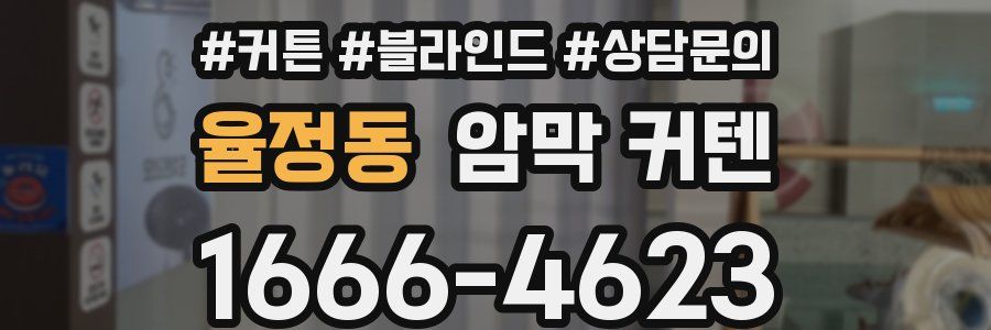 율정동 암막 커텐