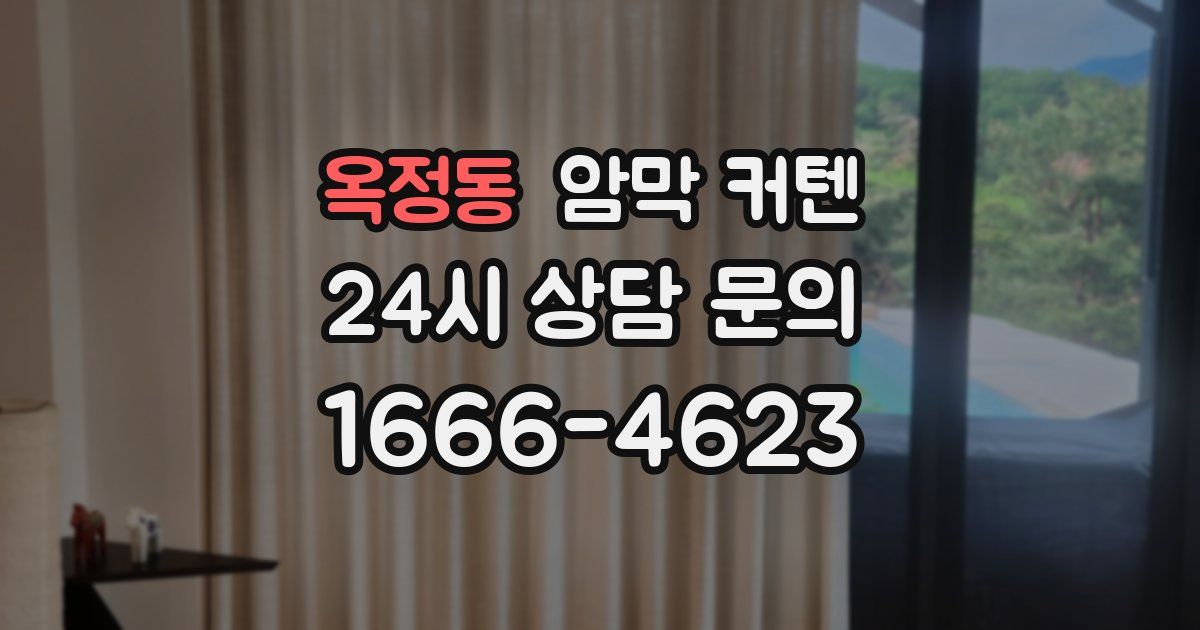 옥정동 암막 커텐