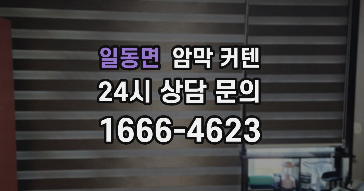일동면 암막 커텐