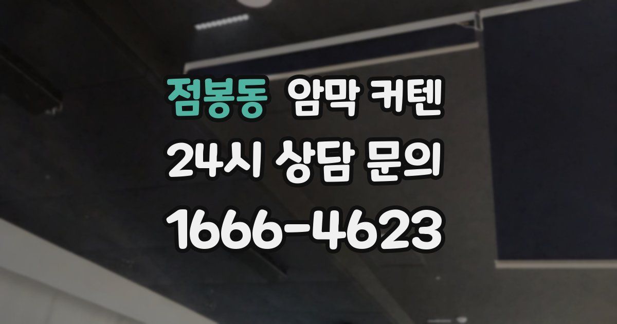 점봉동 암막 커텐
