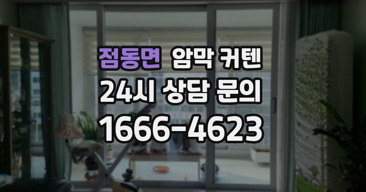 점동면 암막 커텐