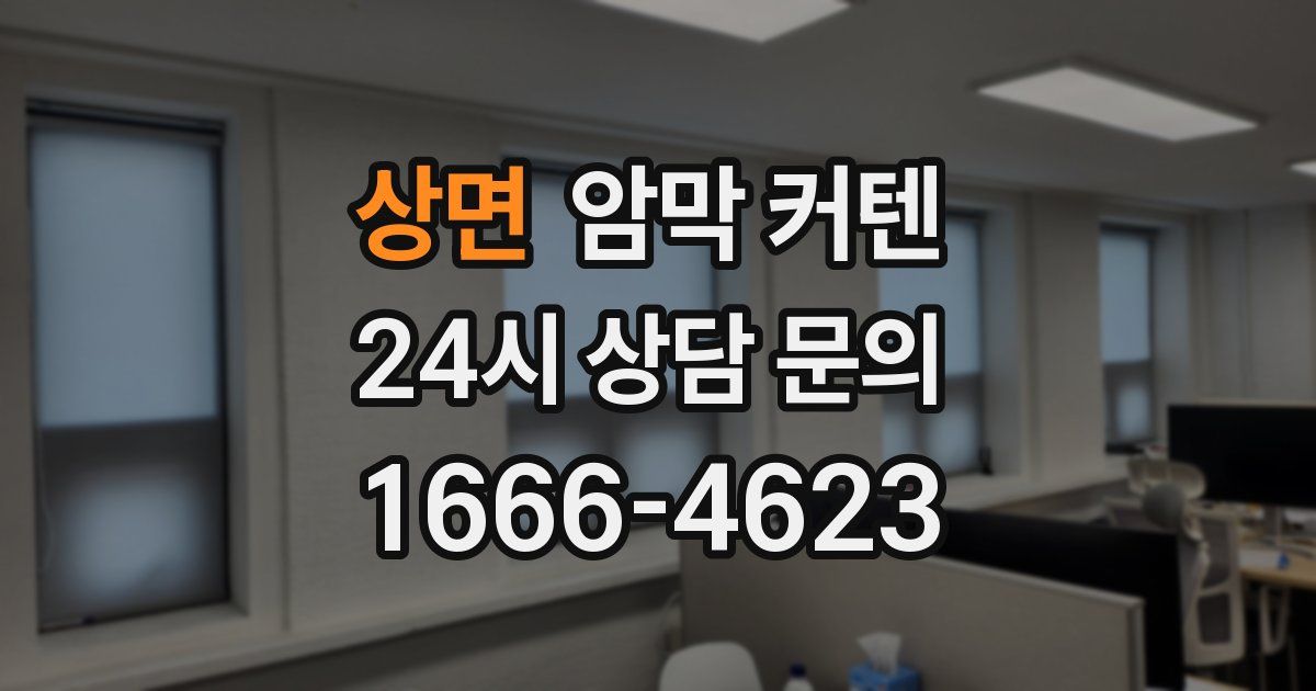 상면 암막 커텐