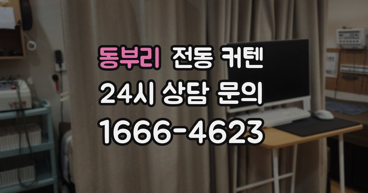 동부리 전동 커텐