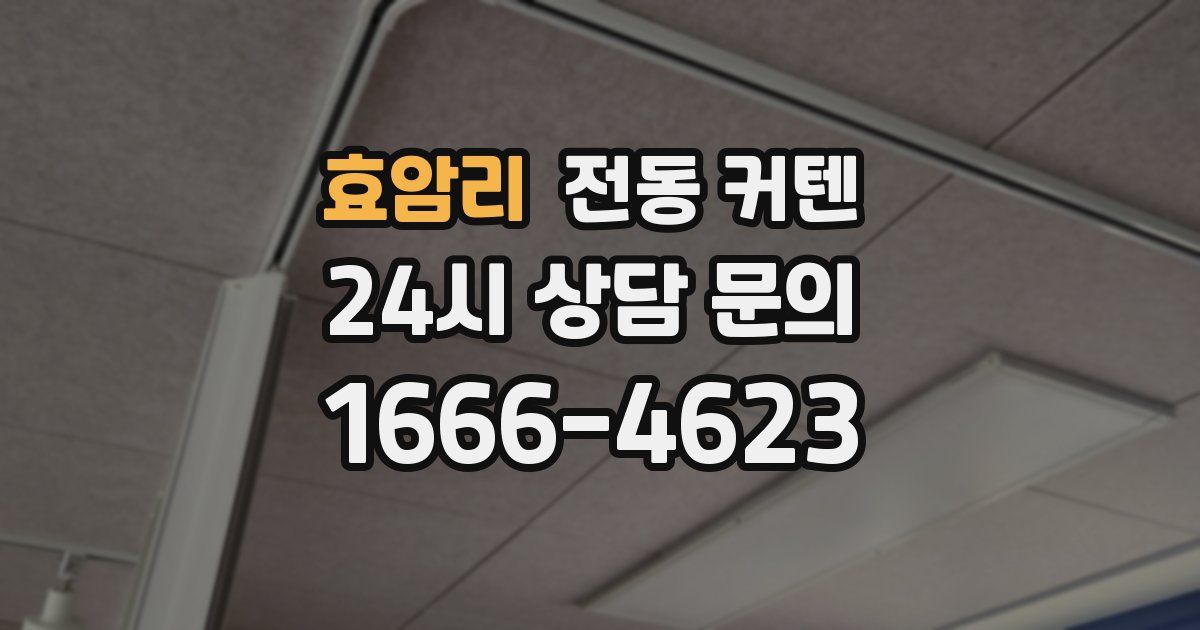 효암리 전동 커텐