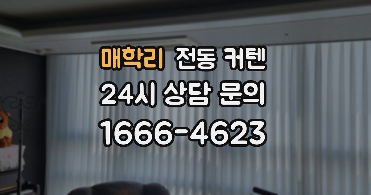 매학리 전동 커텐