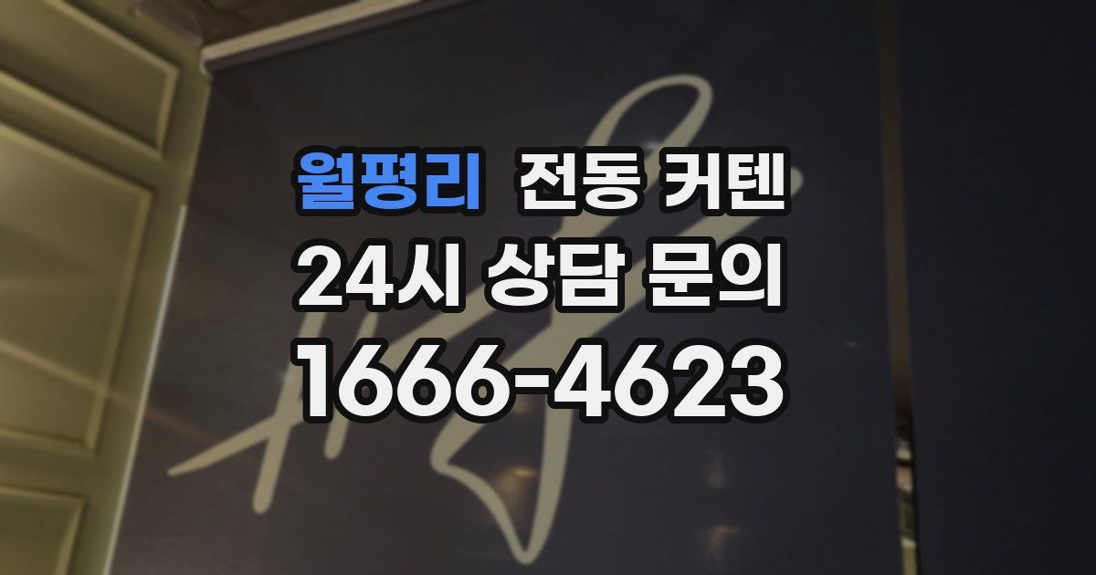 월평리 전동 커텐