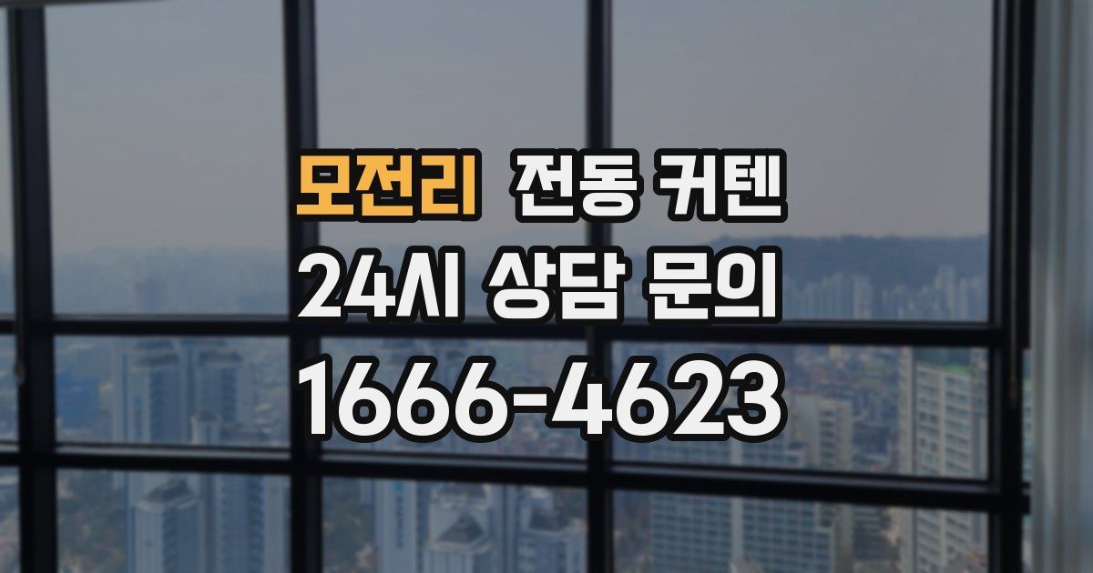 모전리 전동 커텐