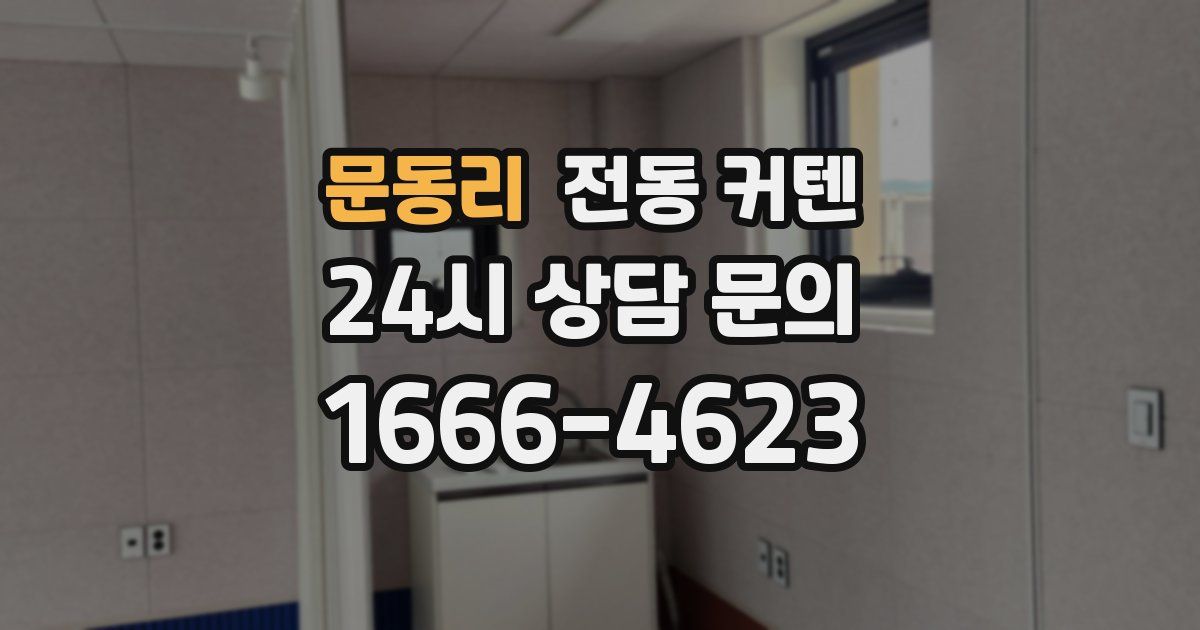 문동리 전동 커텐